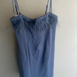 Wild Fable Blue Feathered Bodycon Dress